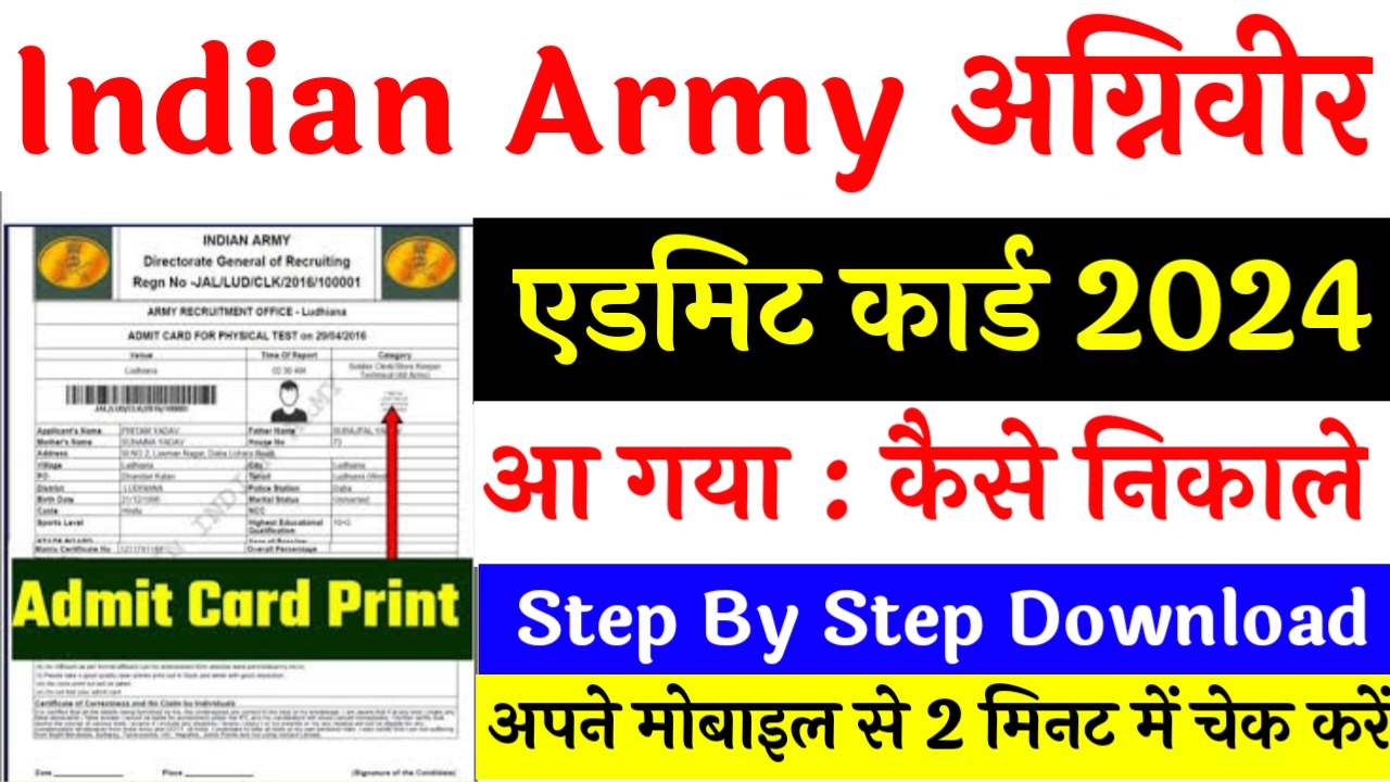 Army Agniveer Admit Card 2024